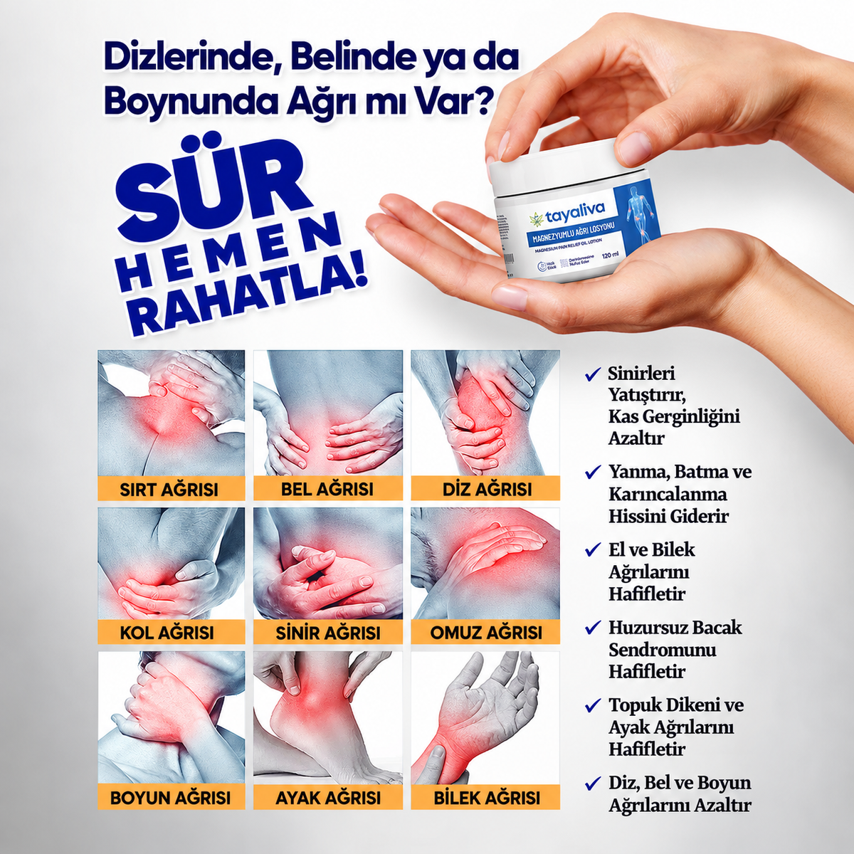 Tayaliva Mucize Ağrı Losyonu 120Ml